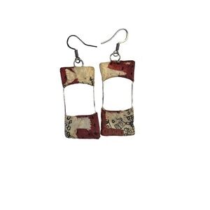 Handmade Boho Artsy Earrings Retro Artisan Jewelry Maine Artist